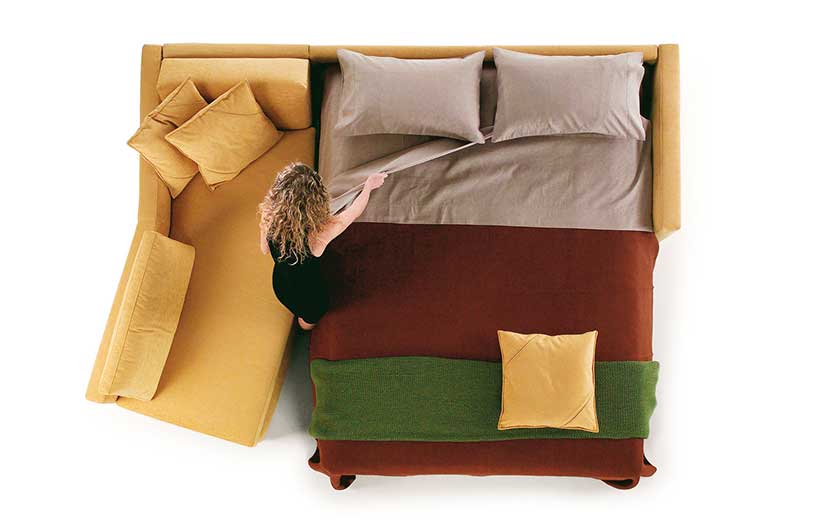 Garda Sectional Sofa bed with Chaise open as a bed Garda Sectional Sofa bed with Chaise open as a bed