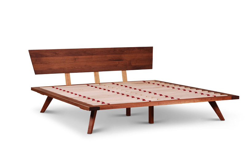 Cosmos King Bed with Headboard in Walnut Cosmos King Bed with Headboard in Walnut