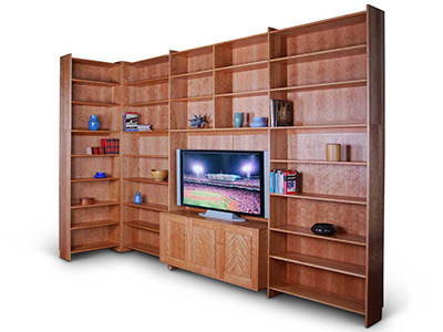 Corner-ND-Bookcase_400x300 New Directions Wall Unit For Corner Placement