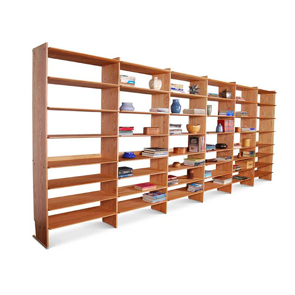 Bookcase-wall-red-oak-600sq Wall of Bookcases