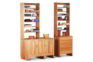 New Directions Office Cabinetry Credenza with cabinets on bottom, second image shown with file drawer bottom