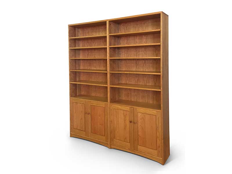 Double-Bookcase_With_Doors_800W Double Bookcase with Doors