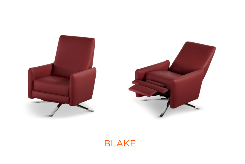 Upholstered Recliner with base