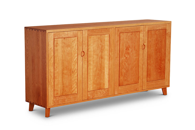 Four Door Credenza in cherry Four Door Credenza in cherry