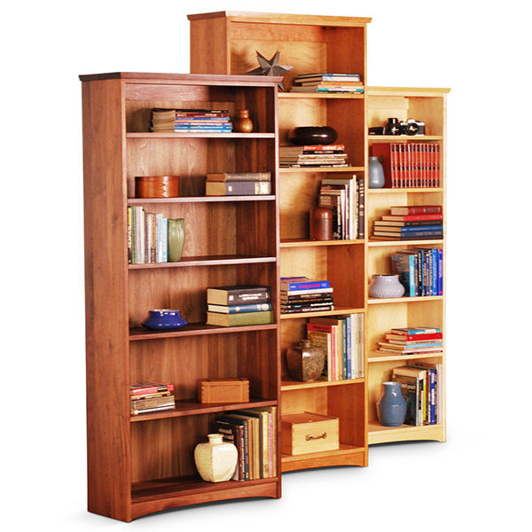 Standard_Bookcase_Array_600 Variety of bookcase sizes