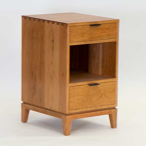 Two_Drawer_Dovetail_Nightstand 2 Drawer Nightstand